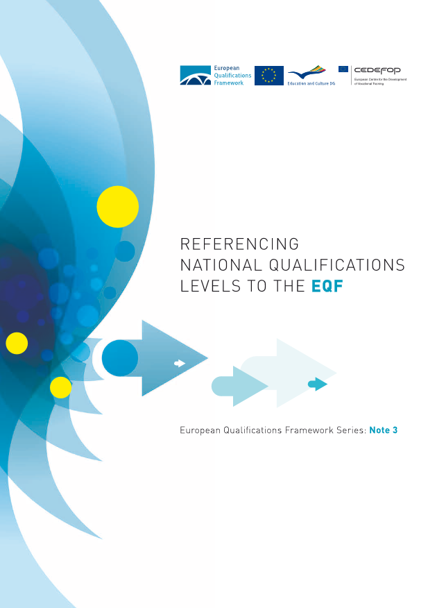 Referencing national qualifications levels to the EQF